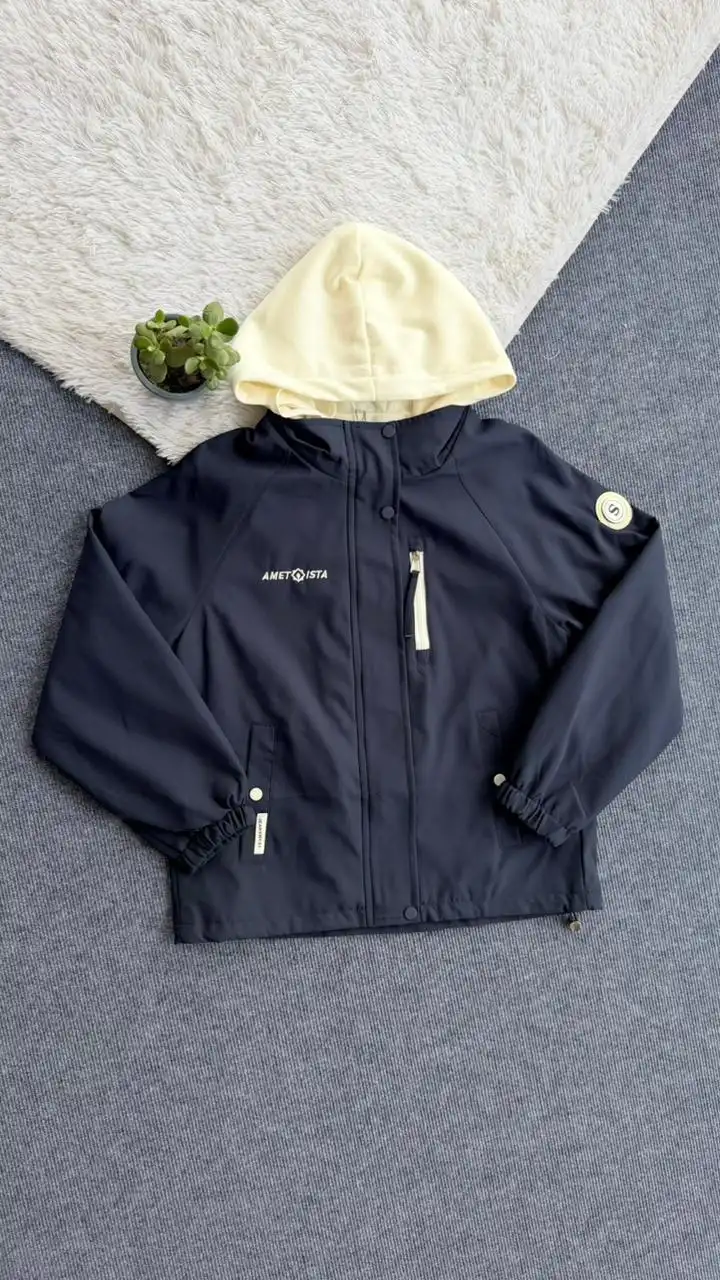 Product image of WHITE HOODED JACKET