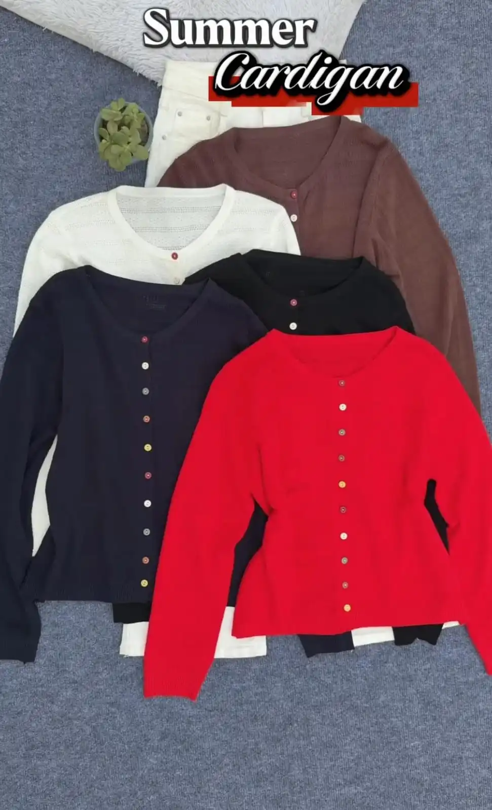 Product image of COLORFUL BUTTONED CARDIGAN