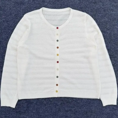 COLORFUL BUTTONED CARDIGAN