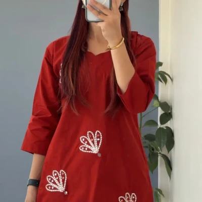 MIRROR WORK SHORT KURTHI
