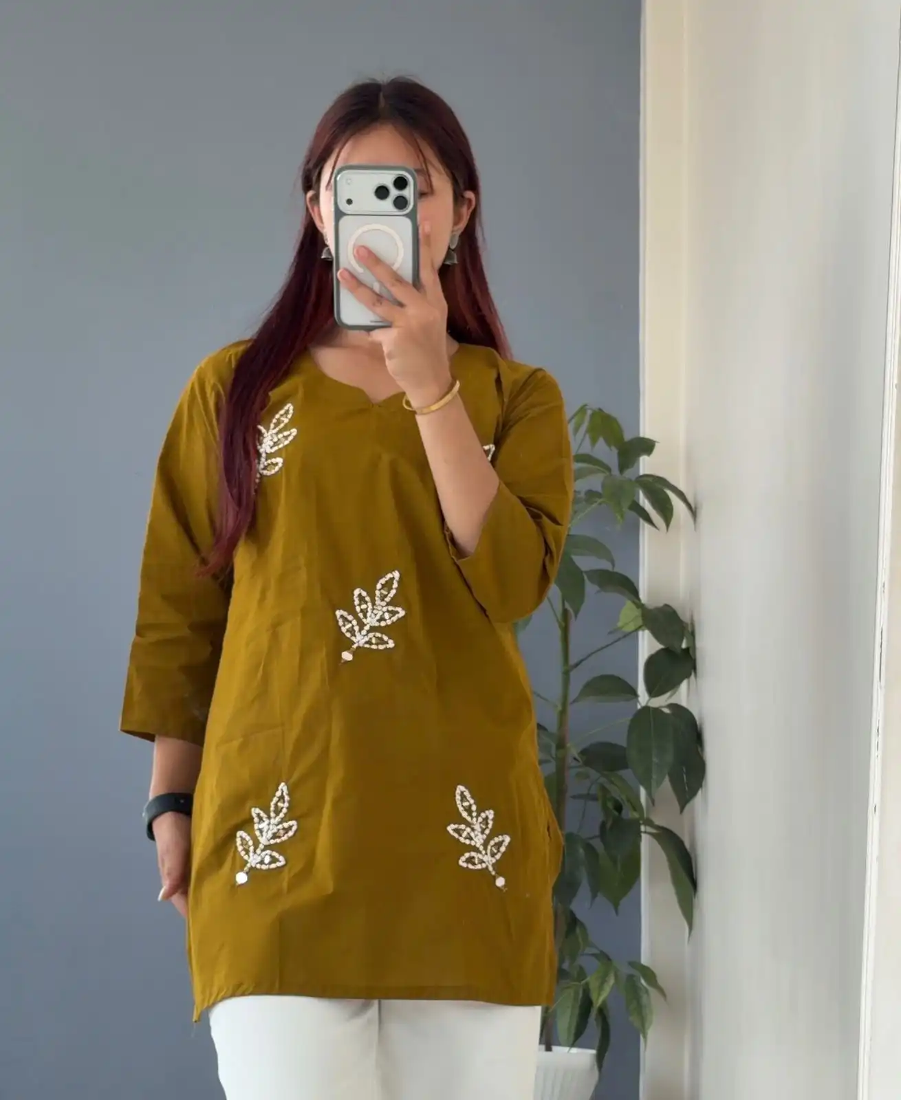 Product image of MIRROR WORK SHORT KURTHI