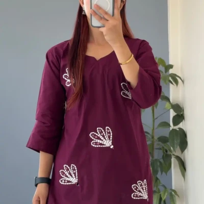 MIRROR WORK SHORT KURTHI
