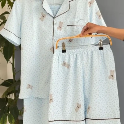 NEW 3 PIECE PURE COTTON PJ SET