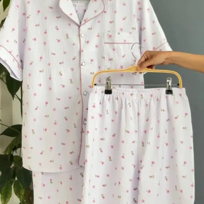 NEW 3 PIECE PURE COTTON PJ SET