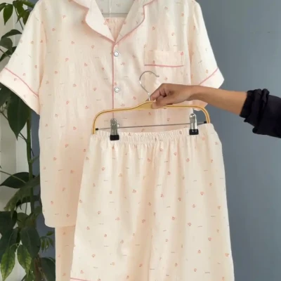 NEW 3 PIECE PURE COTTON PJ SET