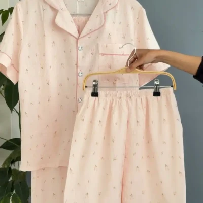 NEW 3 PIECE PURE COTTON PJ SET