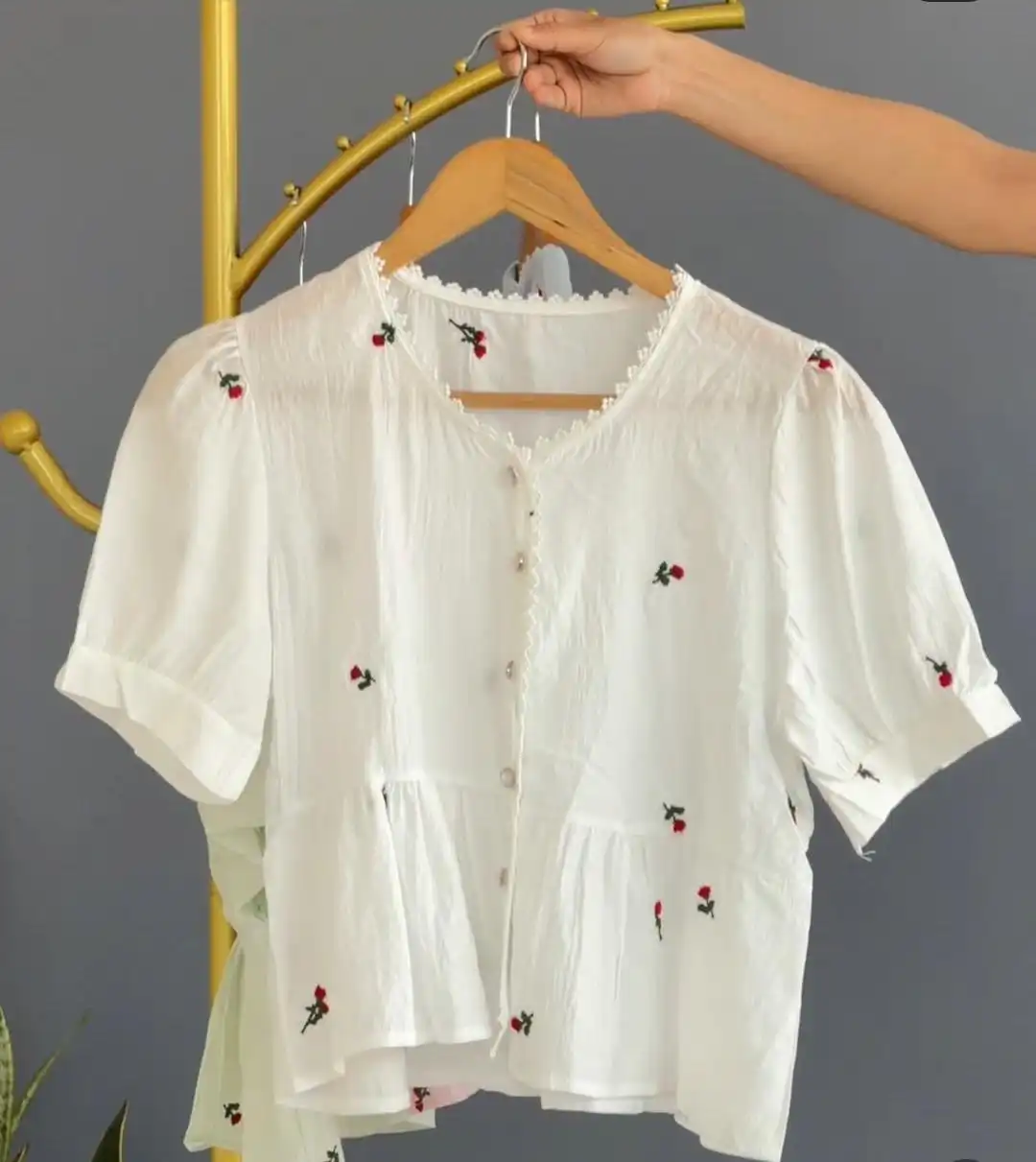 Product image of ROSE EM. PEPLUM TOP