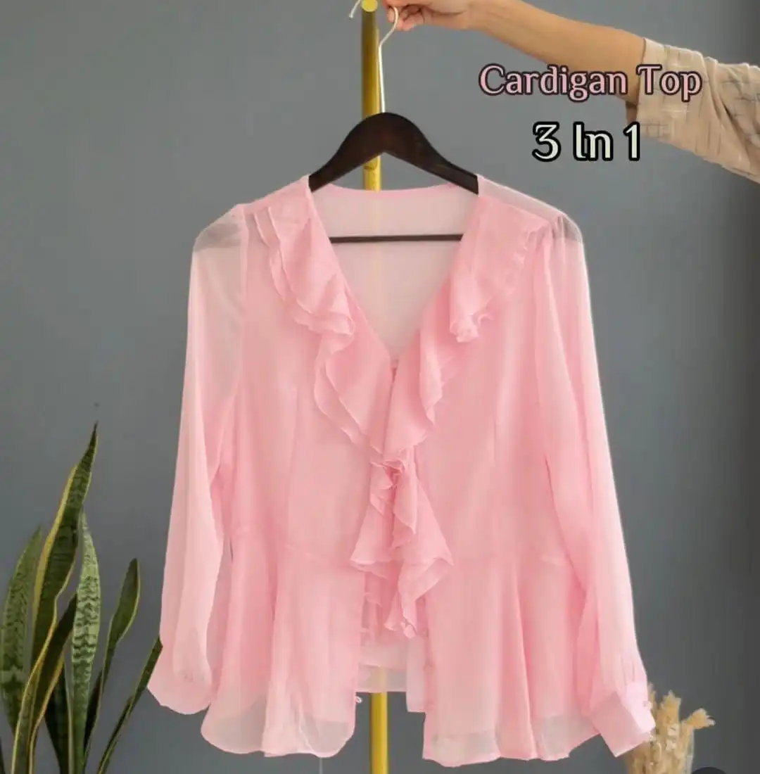 Product image of CHIFFON RUFFLE TOP