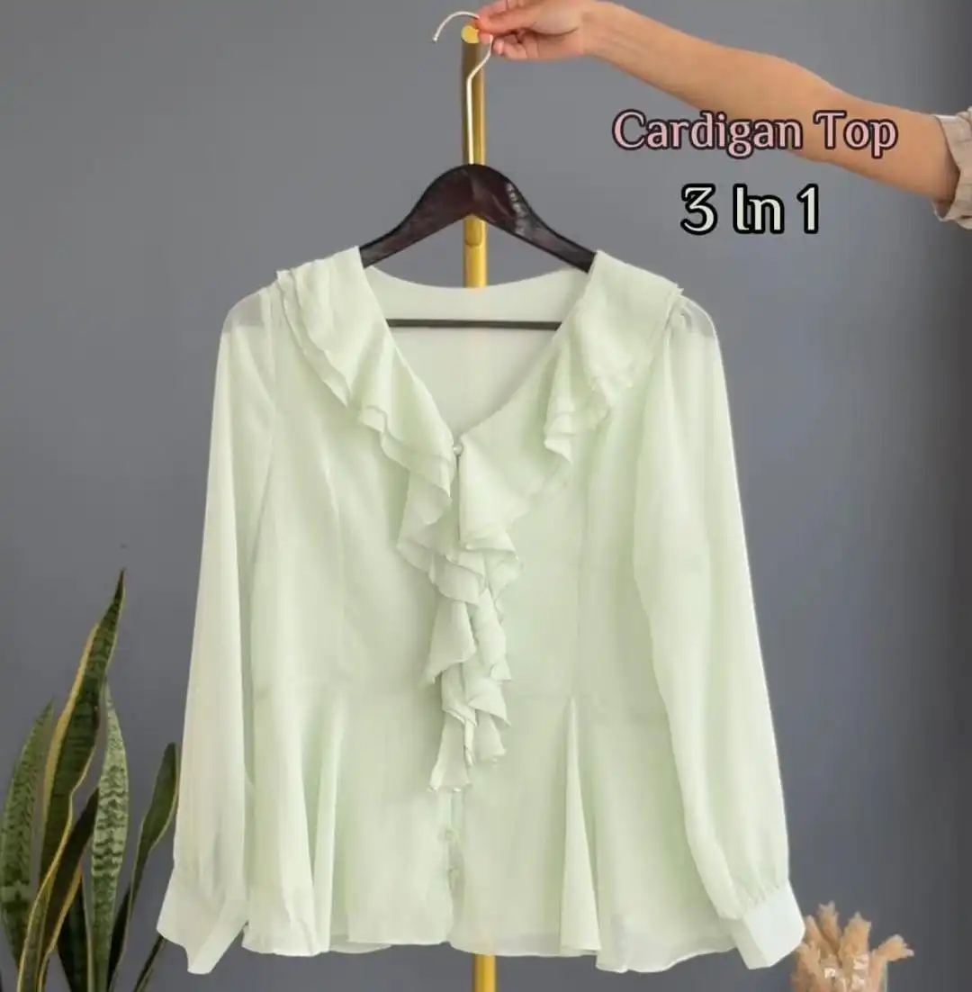 Product image of CHIFFON RUFFLE TOP