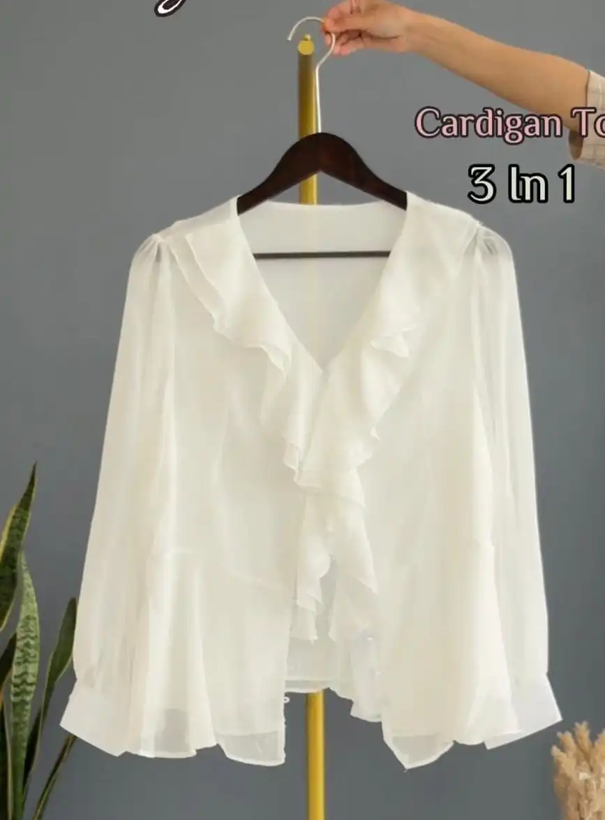 Product image of CHIFFON RUFFLE TOP