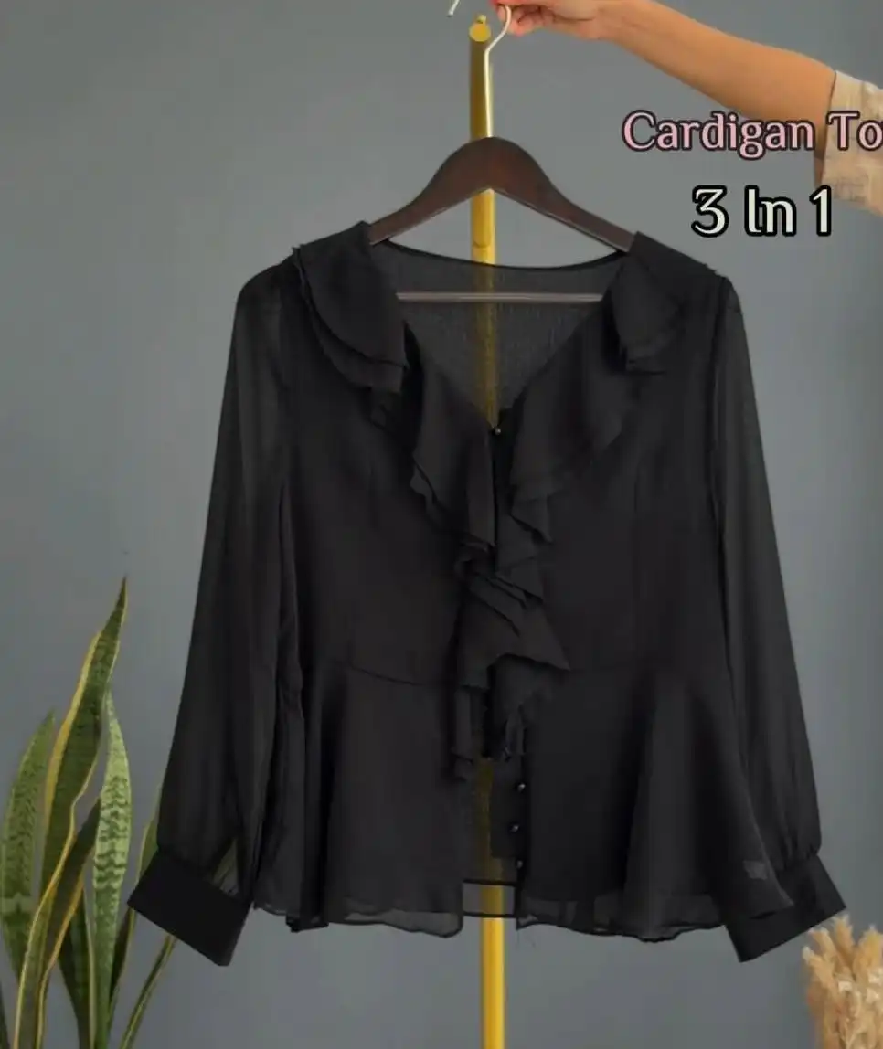 Product image of CHIFFON RUFFLE TOP