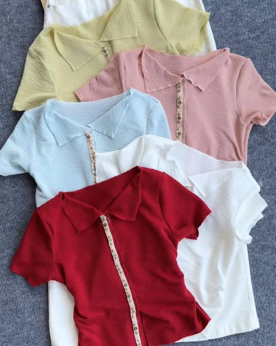Product image of STONE WORK HALFSLEEVE TOP