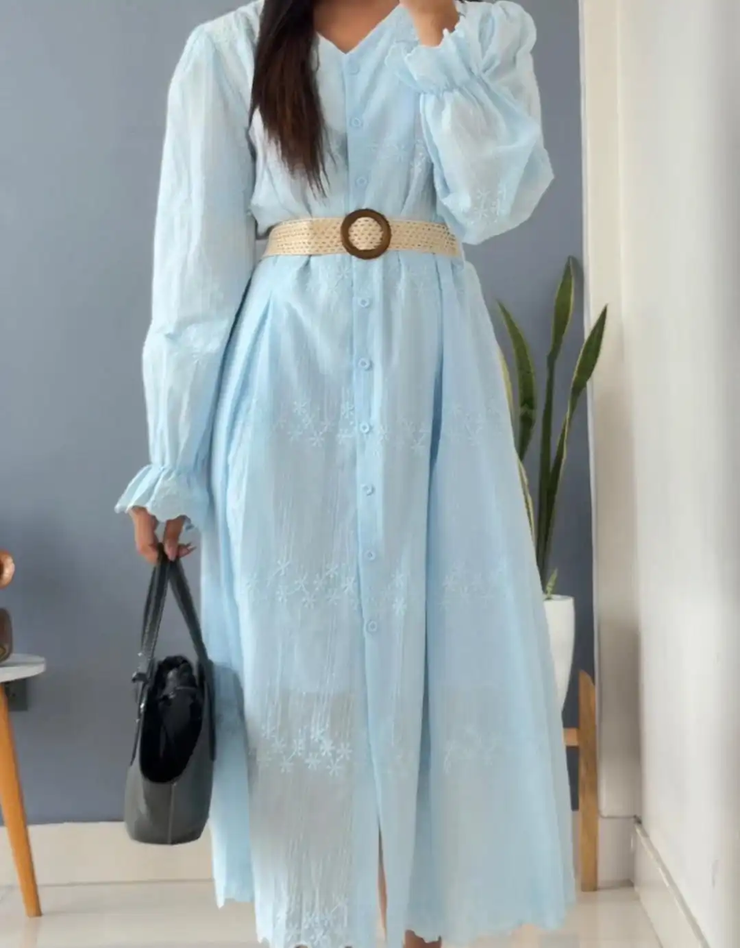 Product image of CHICKEN KARI BUTTON DRESS WITH BELT