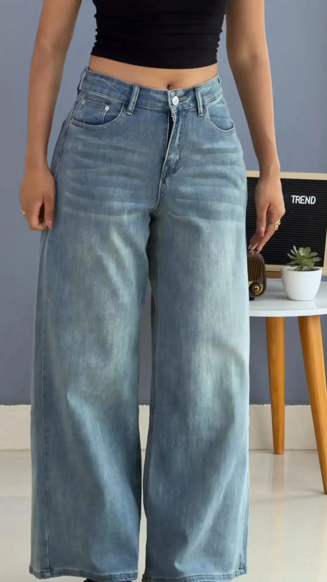 Product image of DUSKY DESIGN STRAIGHT JEANS(8111#)