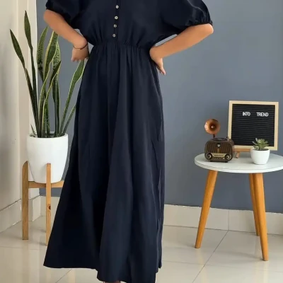 LINEN LONG DRESS
