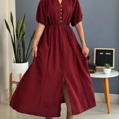 LINEN LONG DRESS
