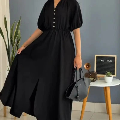 LINEN LONG DRESS