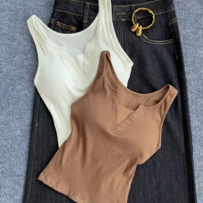 BUTTON PADDED CAMI