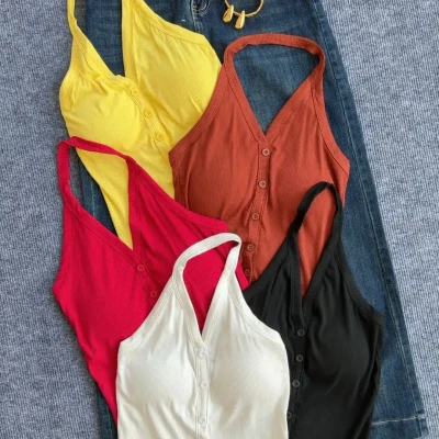 HALTER NECK PADDED CAMI