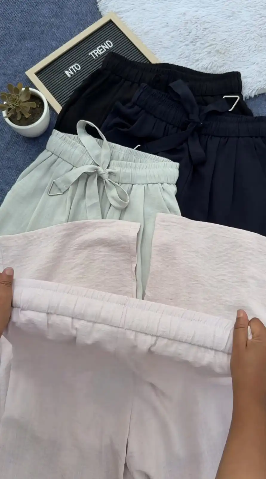 Product image of LINEN TROUSER PANT WITH BELT(26028)