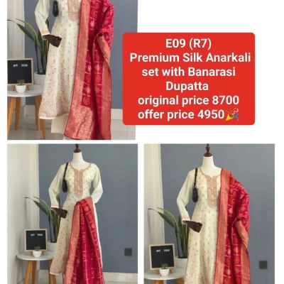 R7 E09 Premium Silk Anarkali