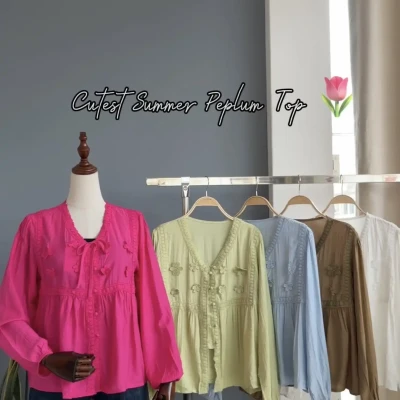 #234 PEPLUM FLORAL TOP