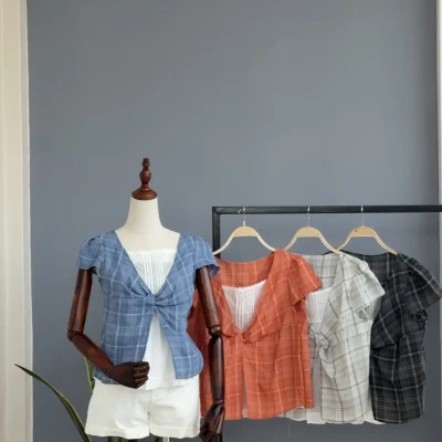 229 CHECKERED INNER TOPS