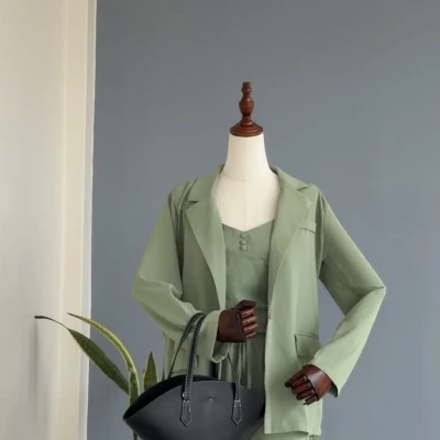 197 3PCS SHORTS BLAZER SET