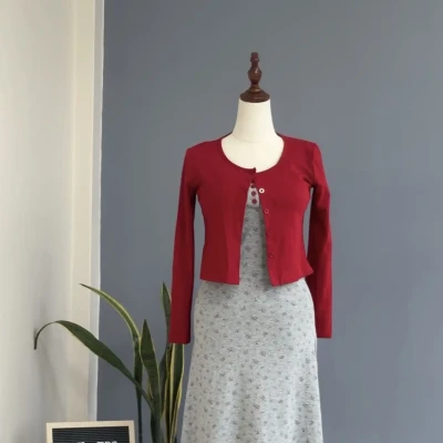 ALINE PADDED CARDIGAN DRESS 187