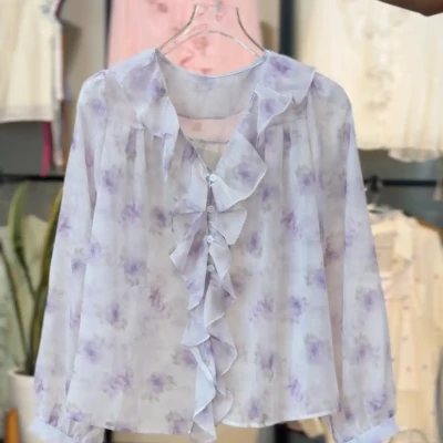 R3 088 TIEDYE RUFFLE TOP
