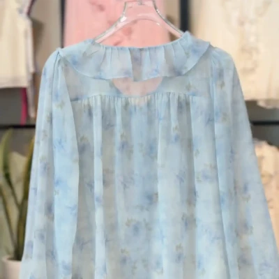 R3 088 TIEDYE RUFFLE TOP