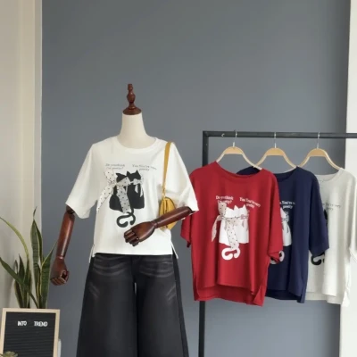 098 BOW DESIGN BASIC TEE(20212)