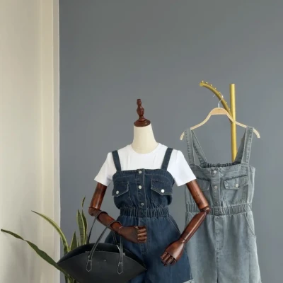 R6 140 DENIM SHORT SLEEVELESS R...