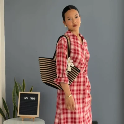 R2 075 ZARA CHECKED DRESS