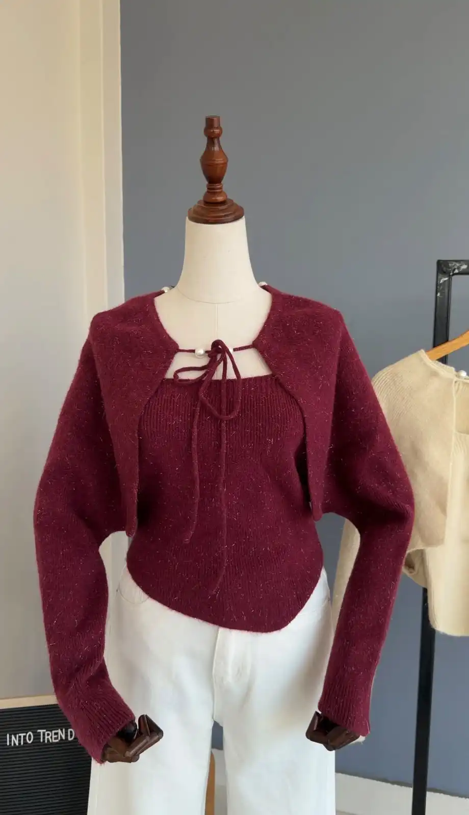 Product image of PEARL ATTACHED CARDIGAN SET