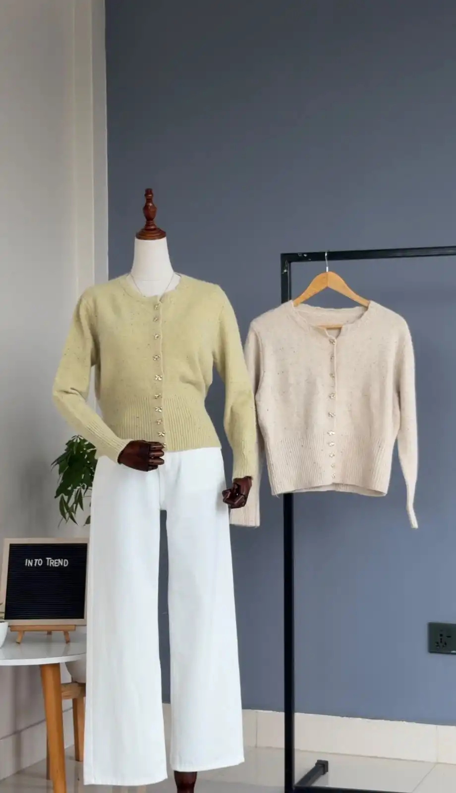 Product image of BOW BUTTONED CARDIGAN