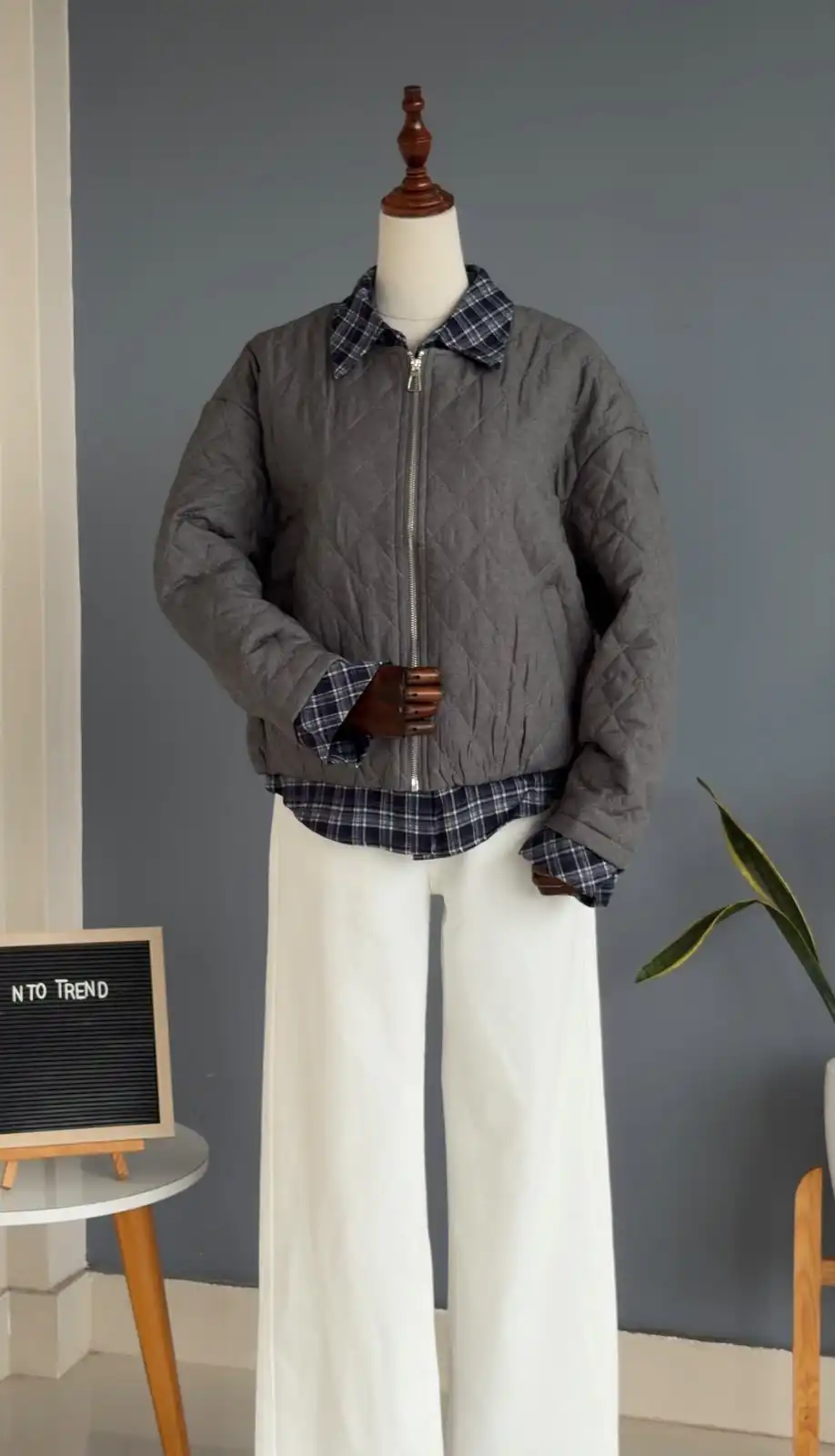 Product image of GREY BOMBER JACKET