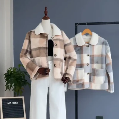 CHECKED ANGURA CARDIGAN