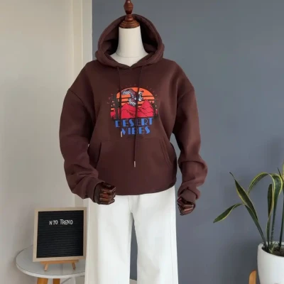 HOODIE WITH DESERT PRINT