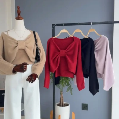 BOW SHRUG SET