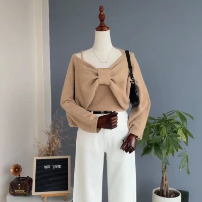 BOW SHRUG SET
