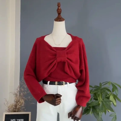 BOW SHRUG SET