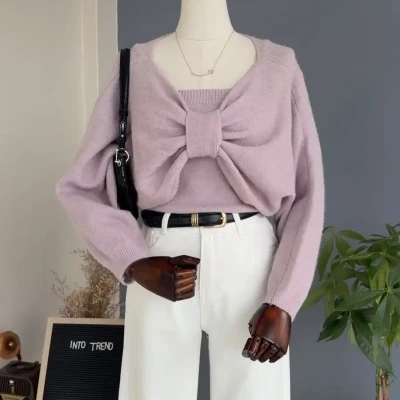 BOW SHRUG SET