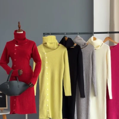 WARMMER LONG WOOLEN DRESS