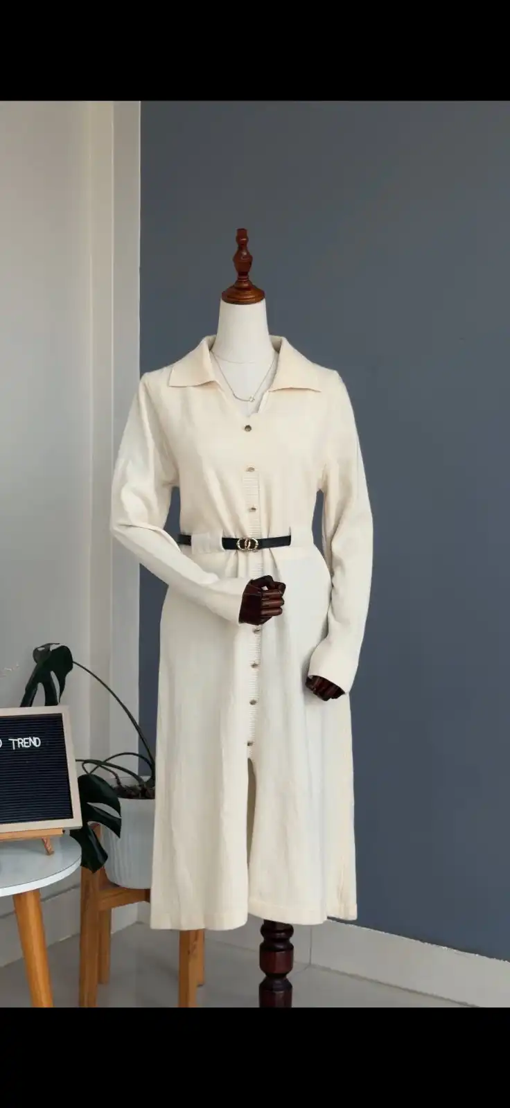 Product image of WOOLEN DRESS WITH BELT