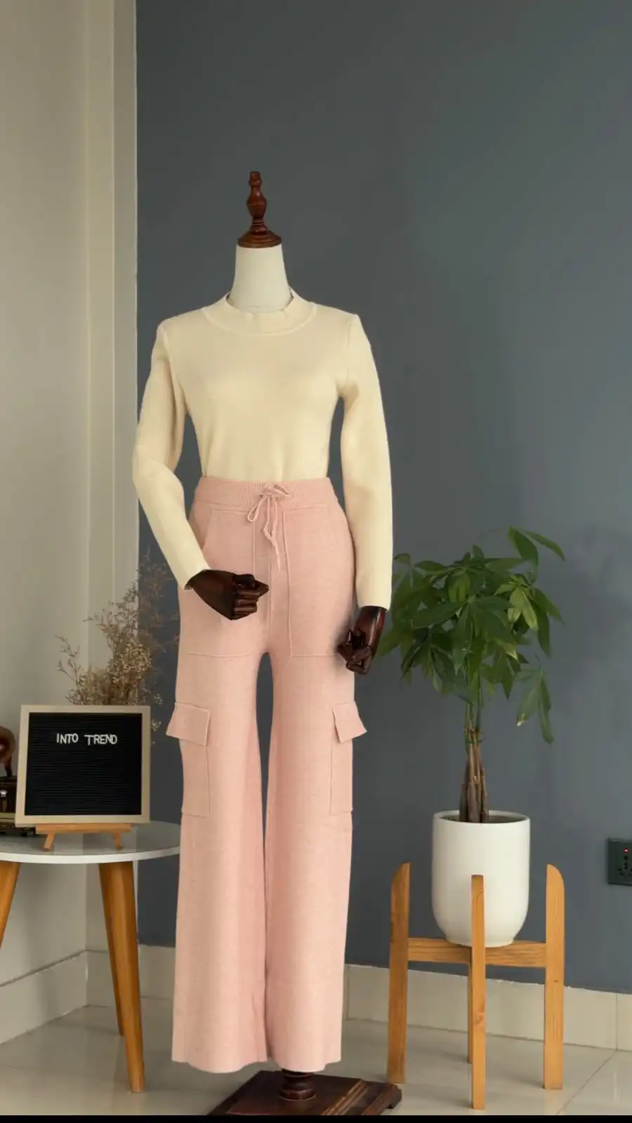 Product image of WOOLEN BOX PLAZO PANT