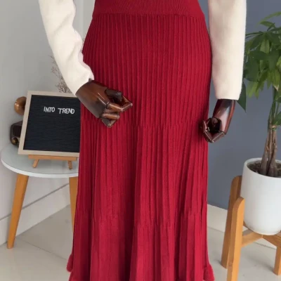 ALINE SKIRT WITH FUR BELOW