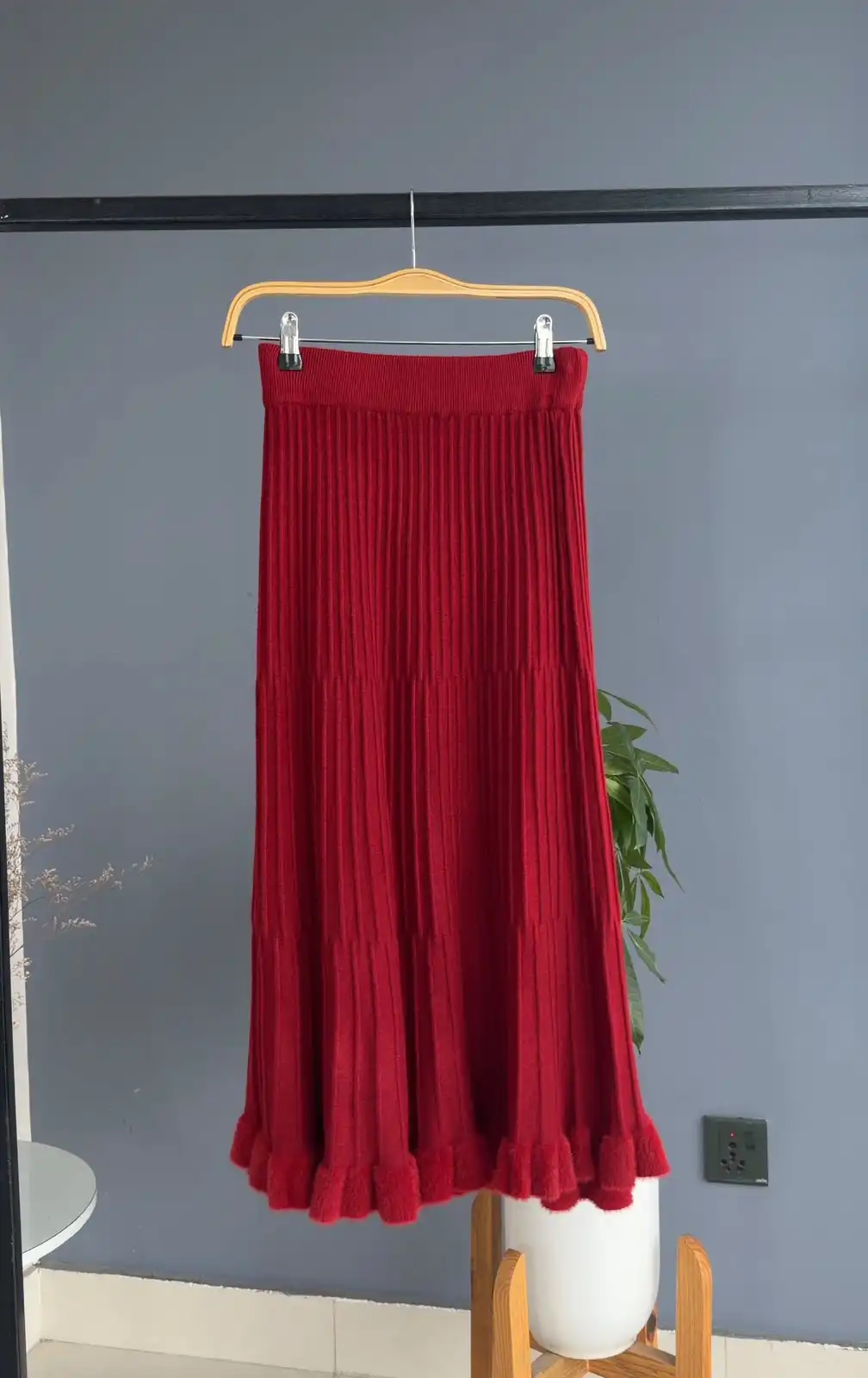Product image of ALINE SKIRT WITH FUR BELOW