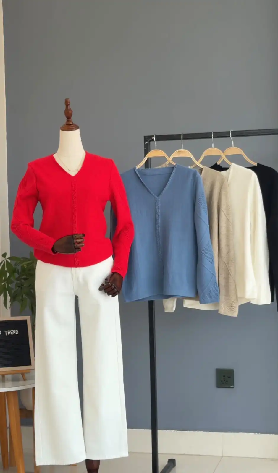 Product image of V NECK WITH SLEEVE DESIGN
