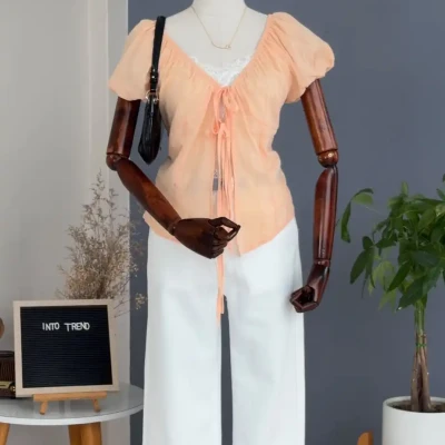 NET CAMI ATTACHED TOP